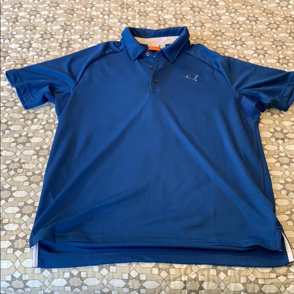 Puma men’s medium Dri fit polo - Blue